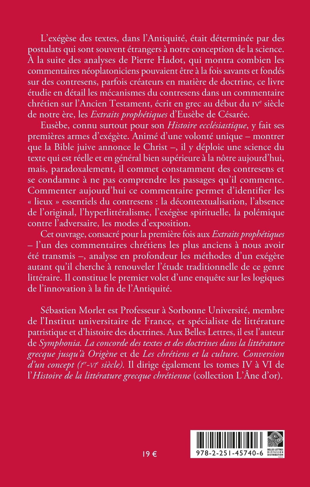 Exégèse et contresens. Le commentaire de la Bible dans les Extraits prophétiques d’Eusèbe de Césarée