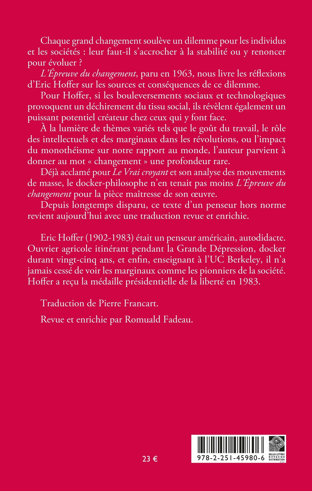 L'Épreuve du changement