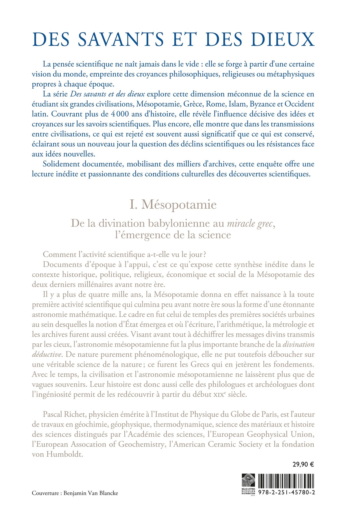 Des savants et des dieux