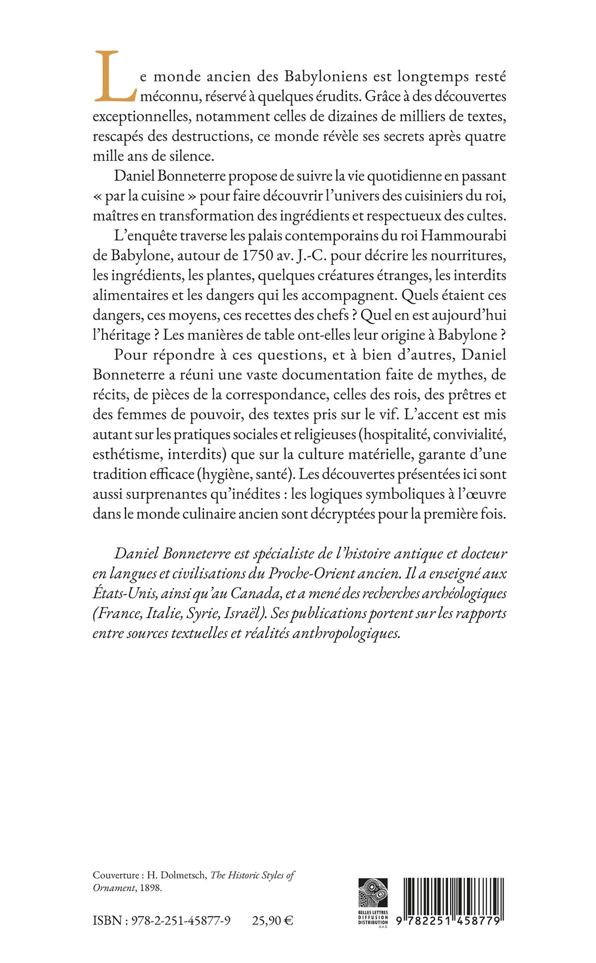 Les cuisiniers royaux au temps de Babylone