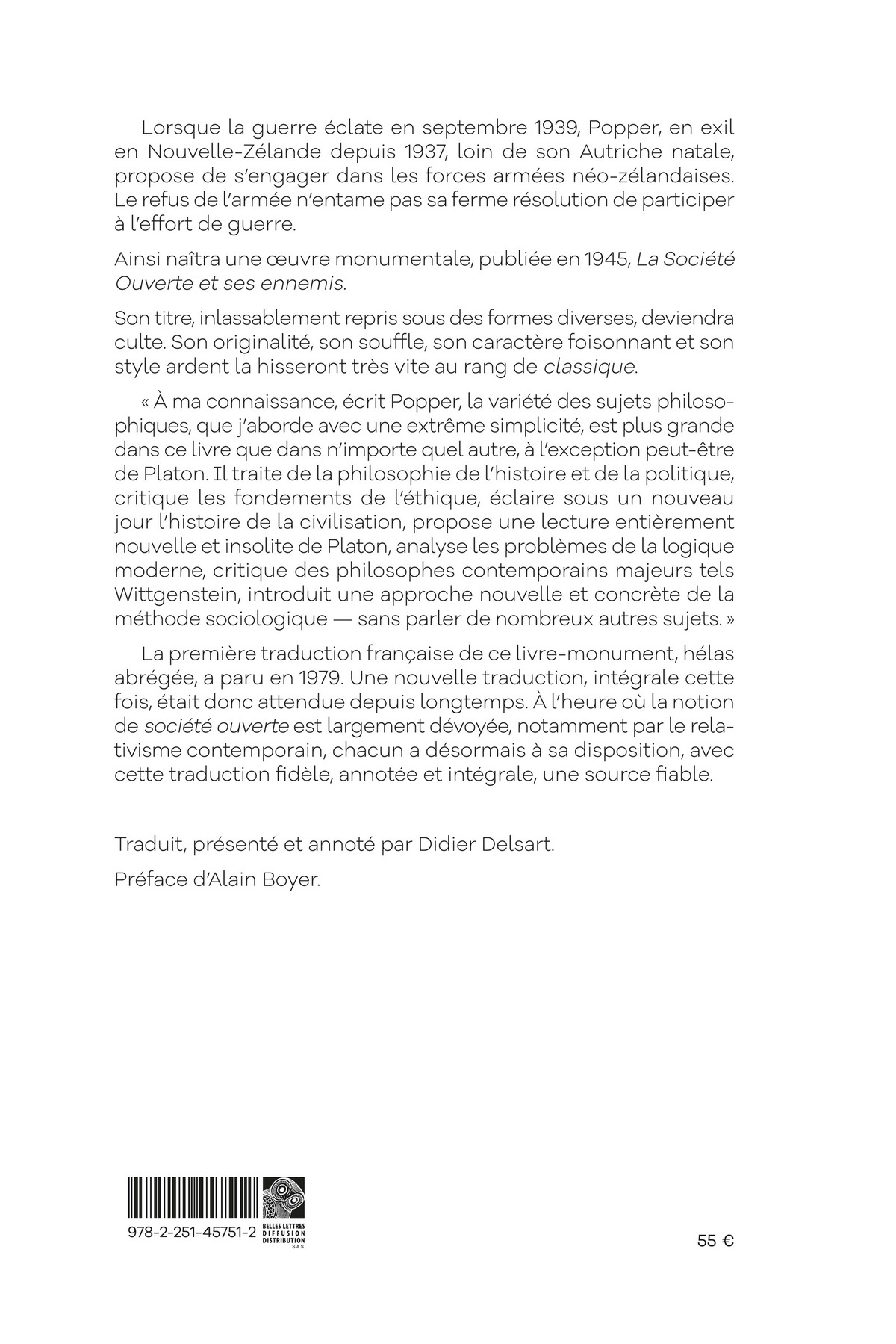 La Société ouverte et ses ennemis