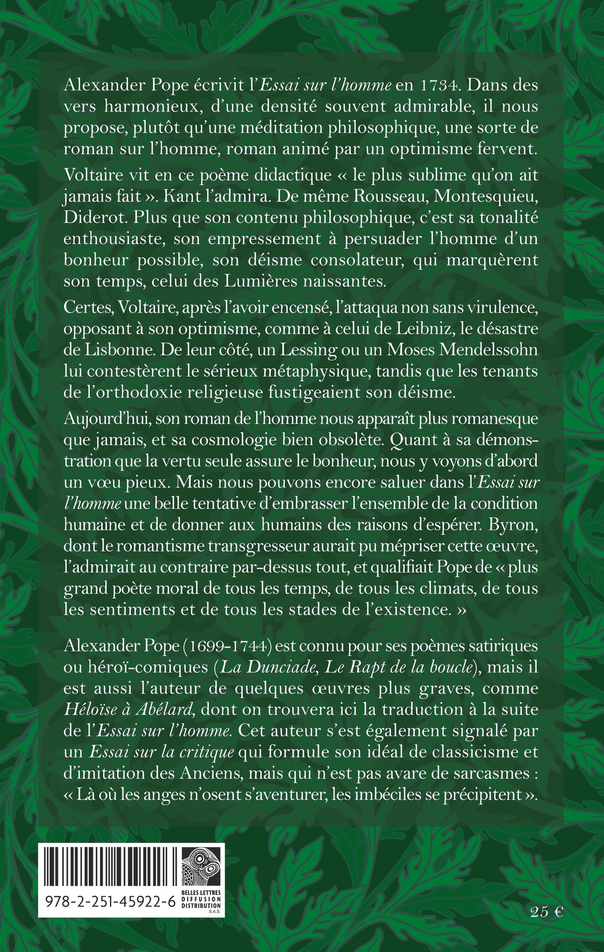 Essai sur l'homme