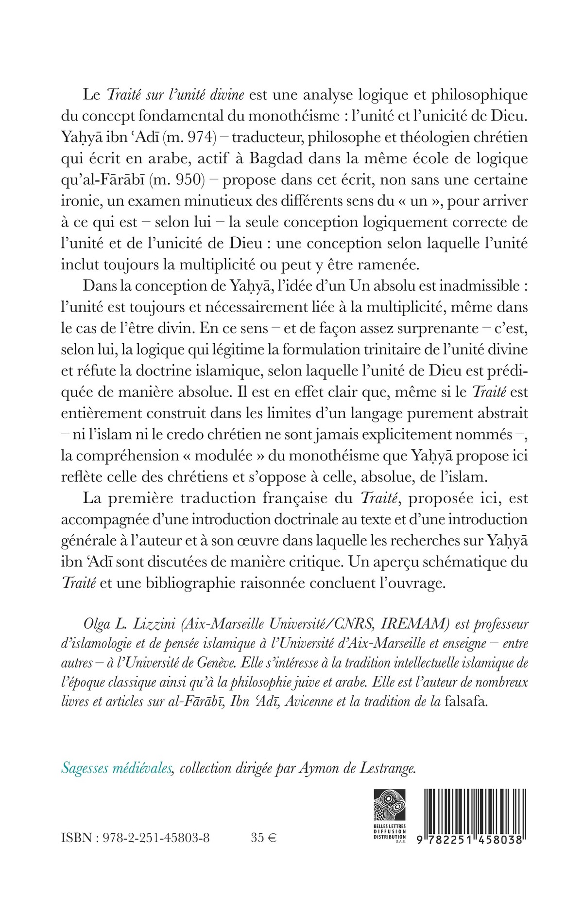 Traité sur l'unité divine