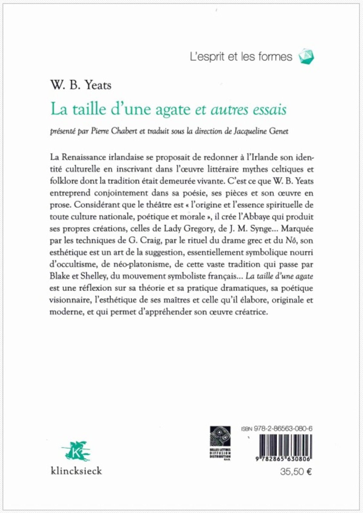 La Taille d'une agate et autres essais
