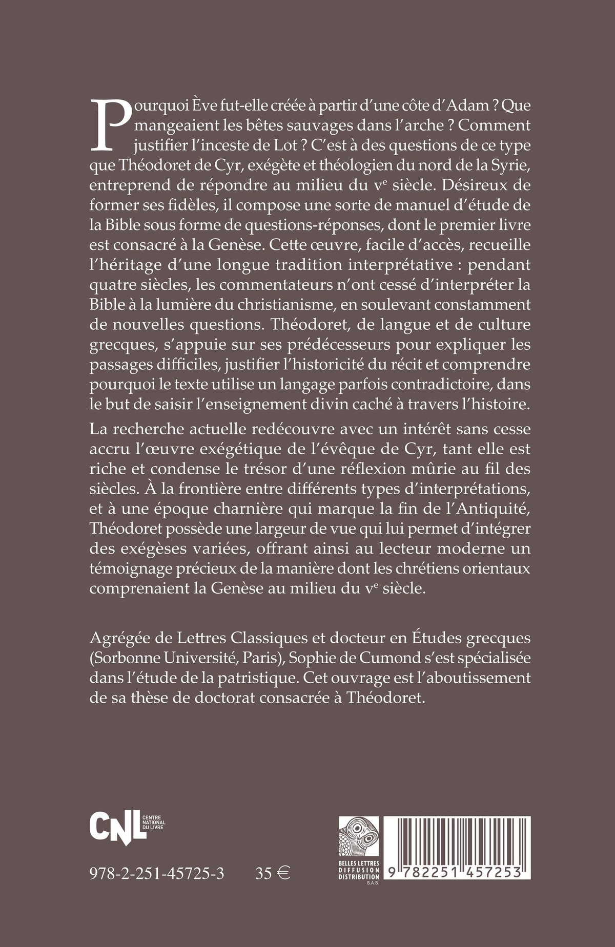 Questions sur la Genèse
