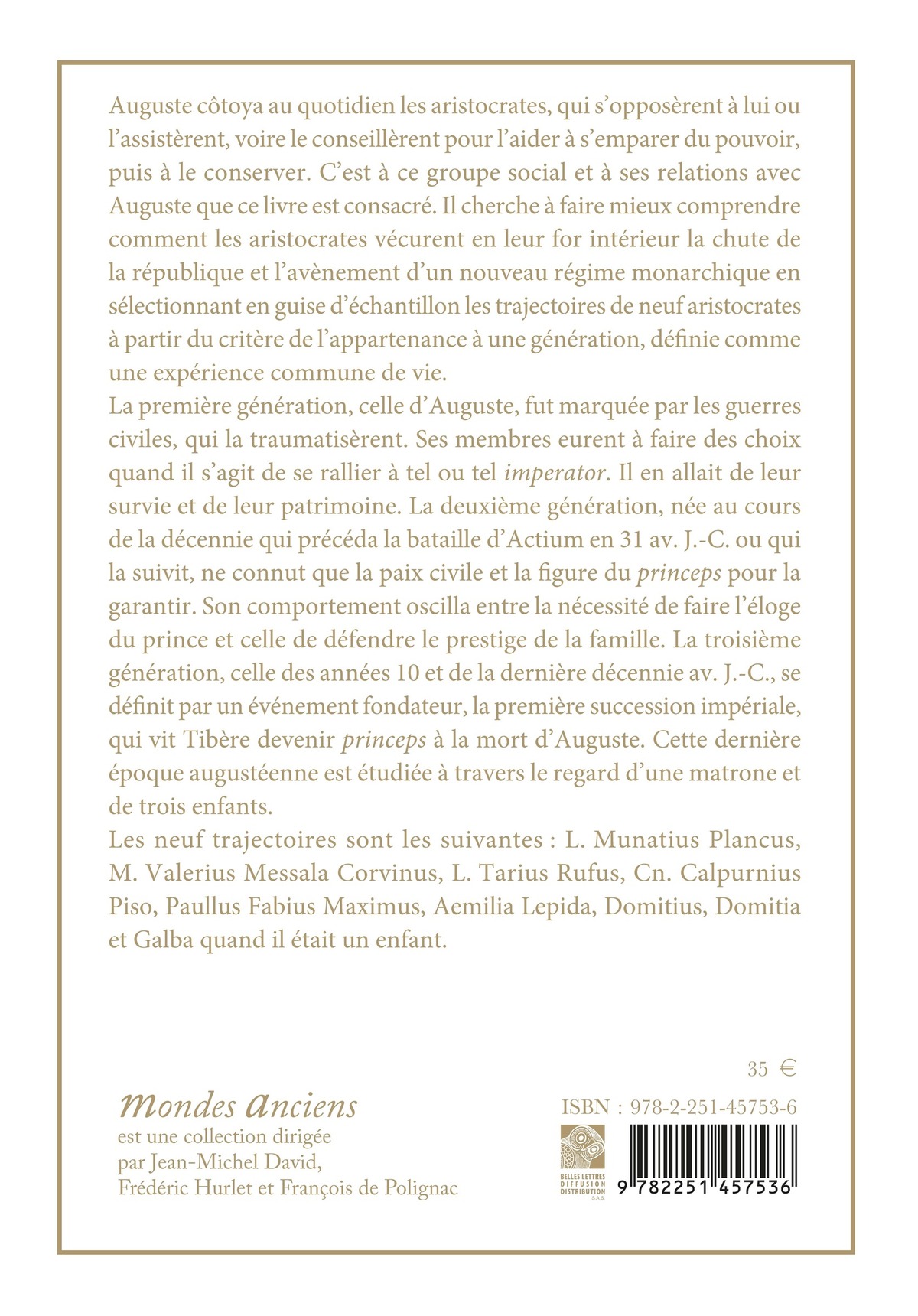 Auguste et ses aristocrates