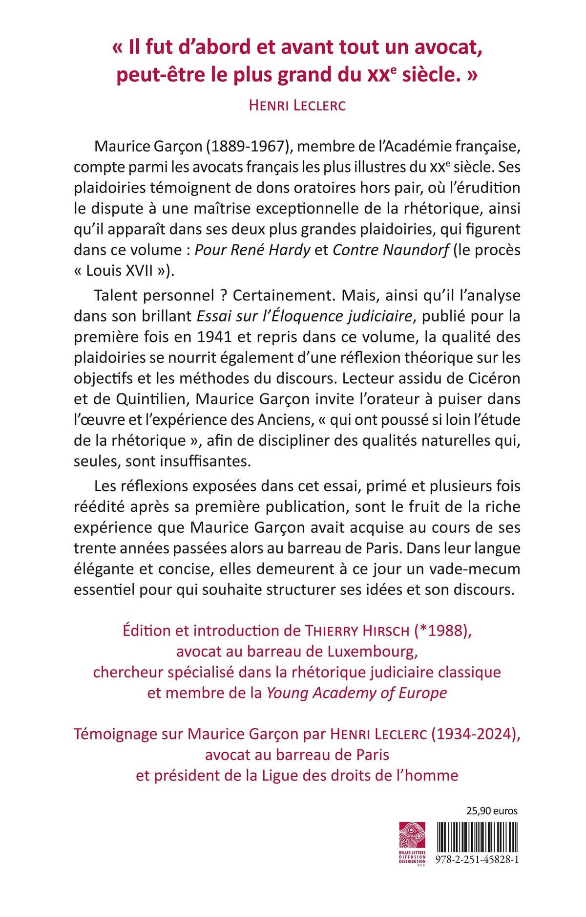 Plaidoyer pour la rhétorique