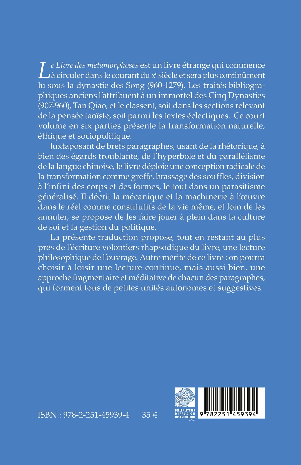 Le Livre des métamorphoses (Xe siècle)