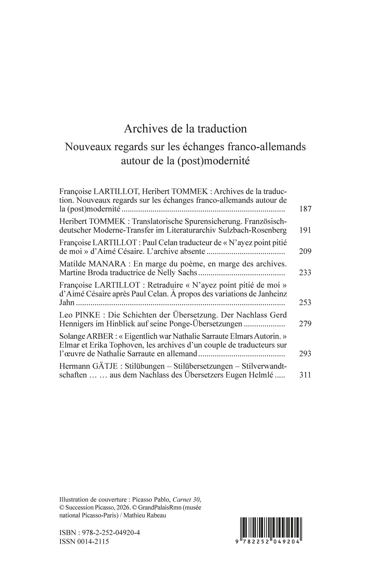 Études germaniques - N°2-2026