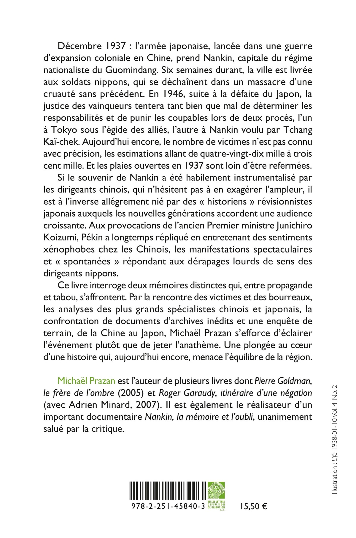 Le Massacre de Nankin 1937