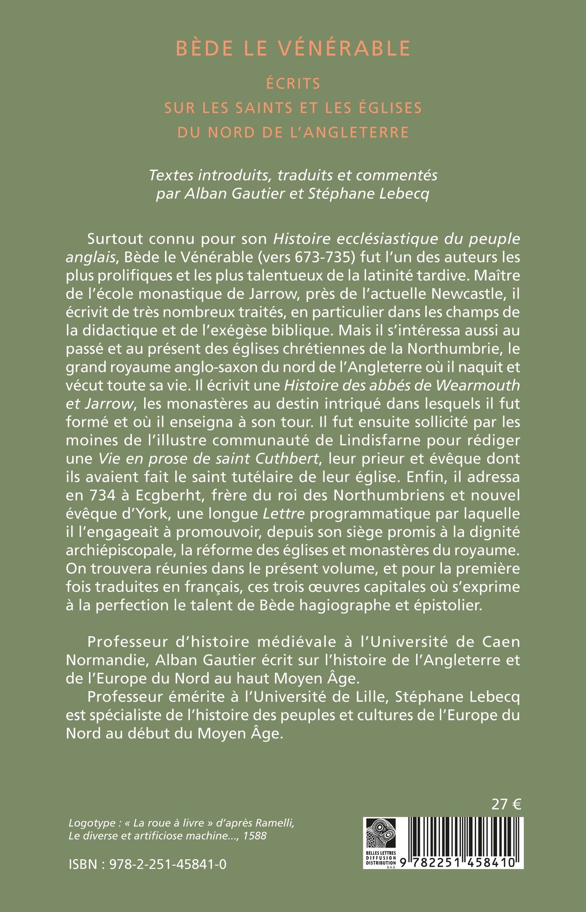 Écrits sur les saints et les églises du nord de l’Angleterre