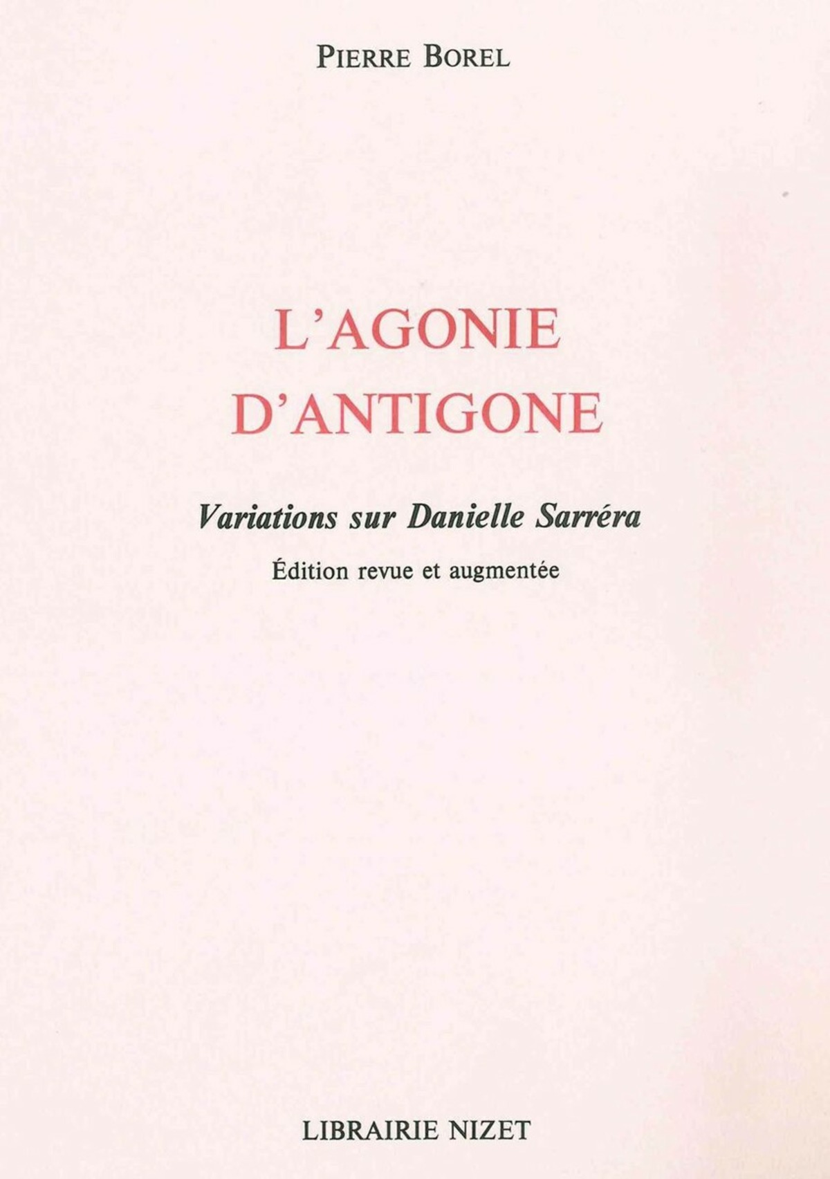 L'Agonie d'Antigone