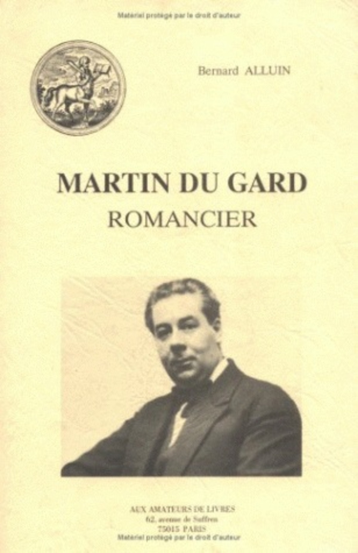 Roger Martin du Gard romancier