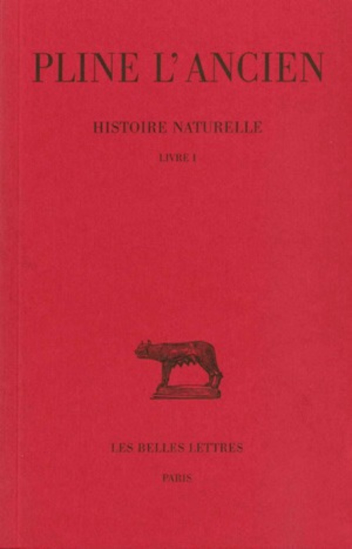 Histoire naturelle. Livre I