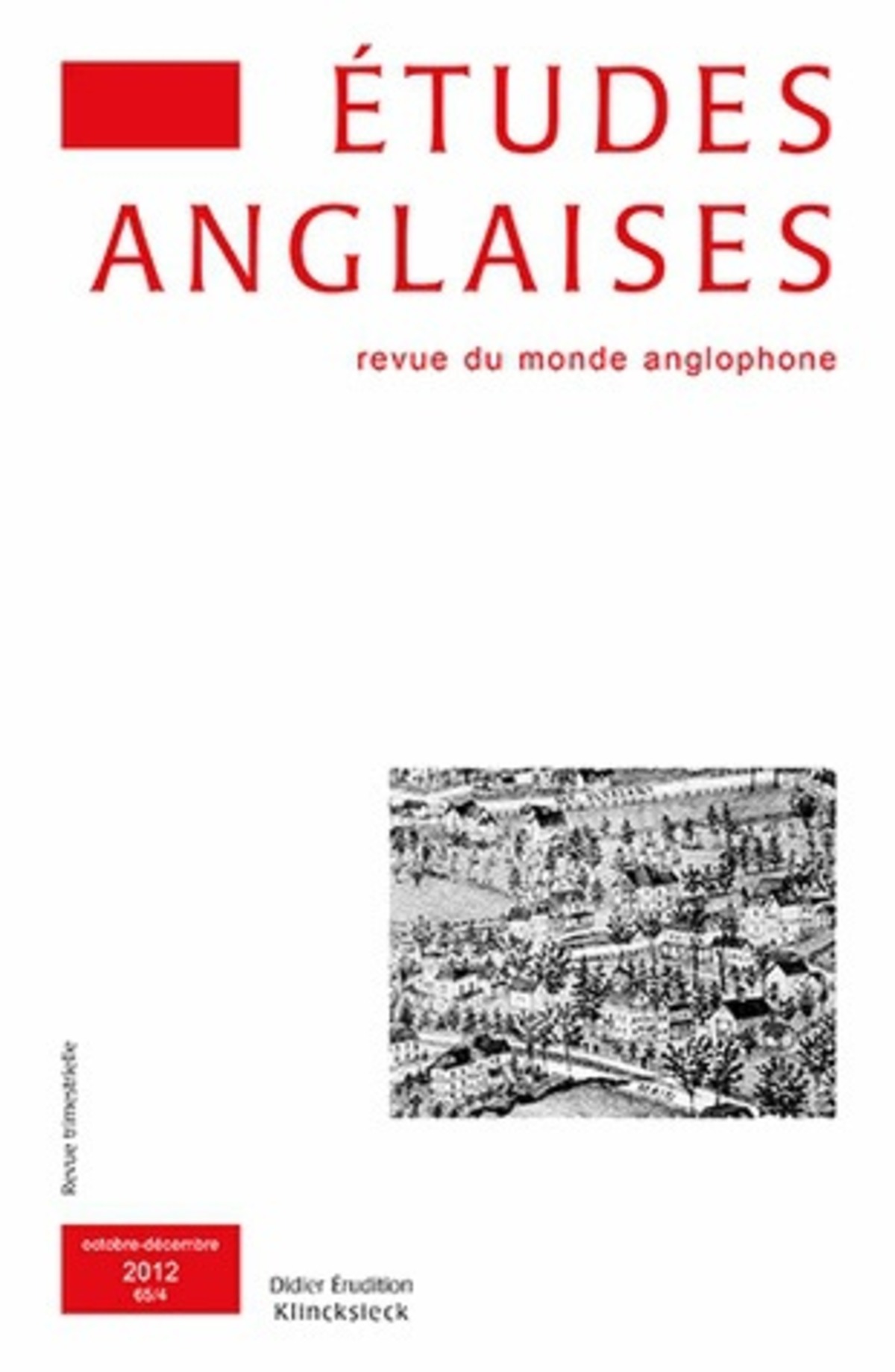 Études anglaises - N° 4/2012