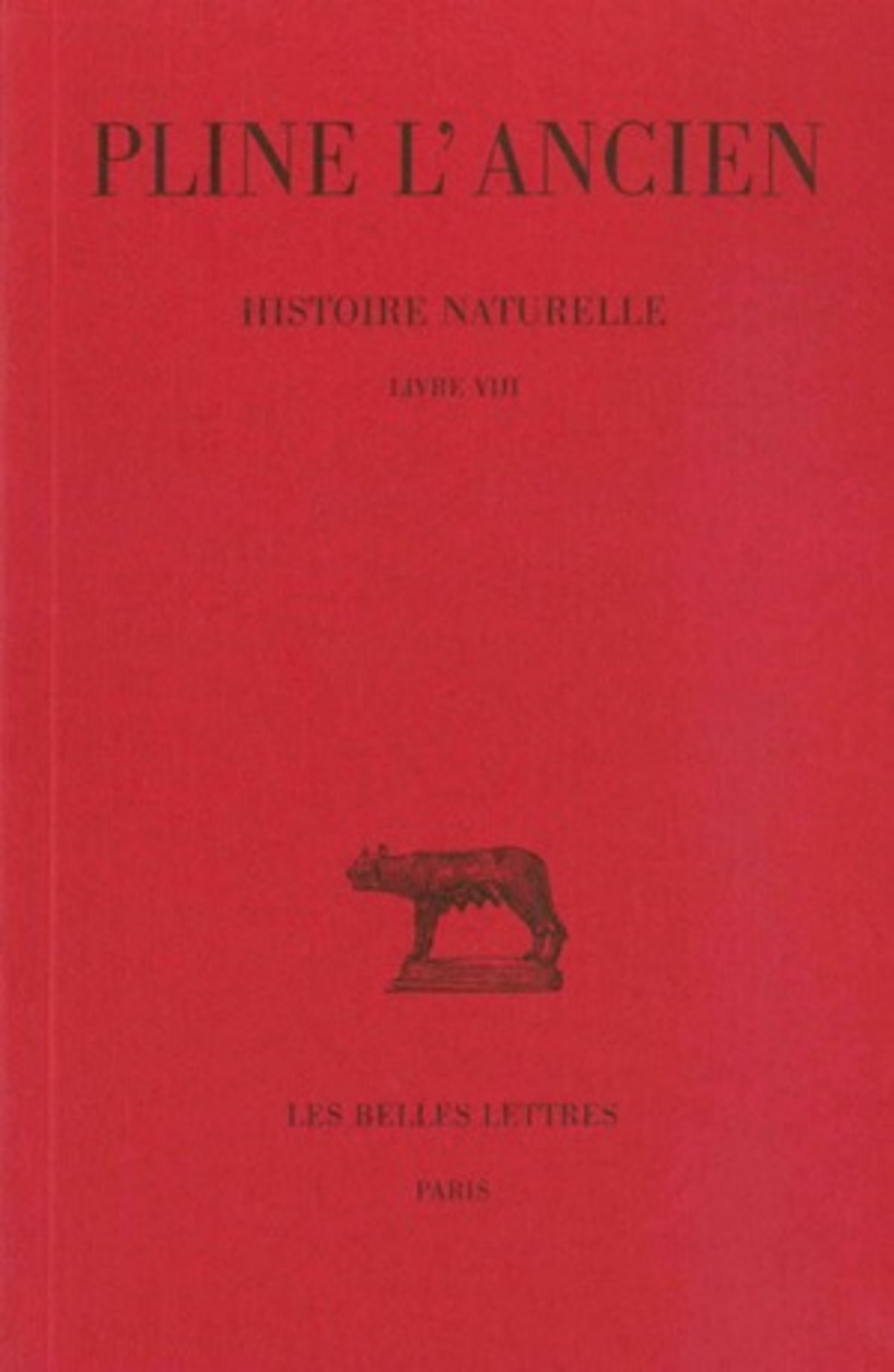 Histoire naturelle. Livre VIII