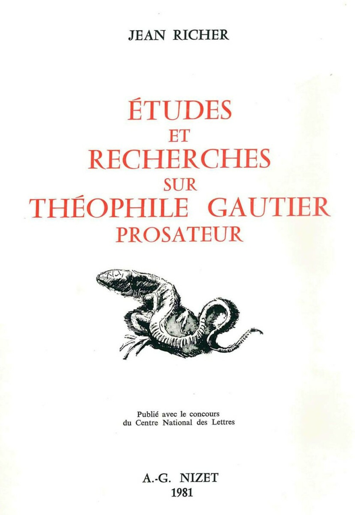 Études et recherches sur Théophile Gautier prosateur