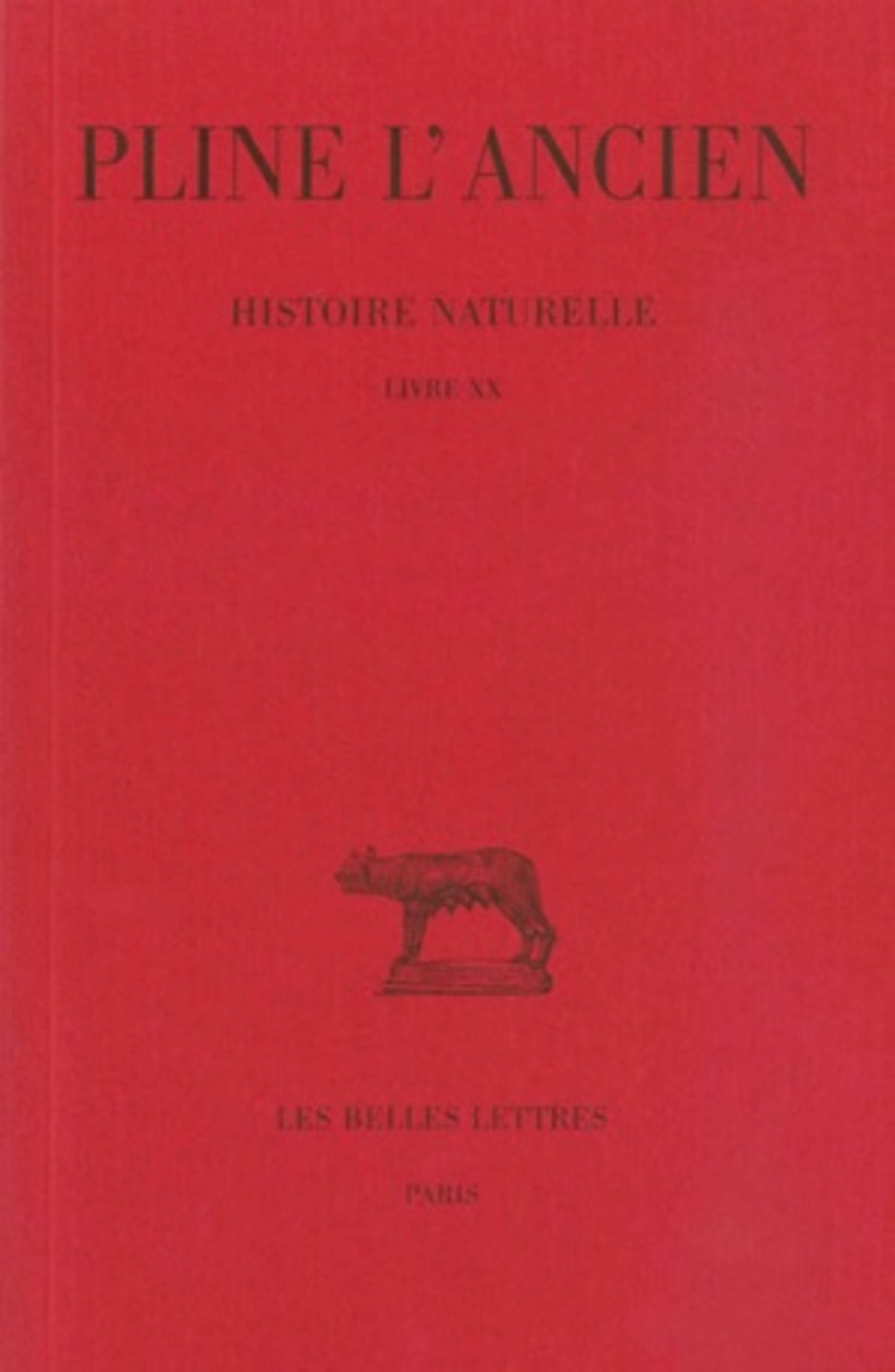 Histoire naturelle. Livre XX