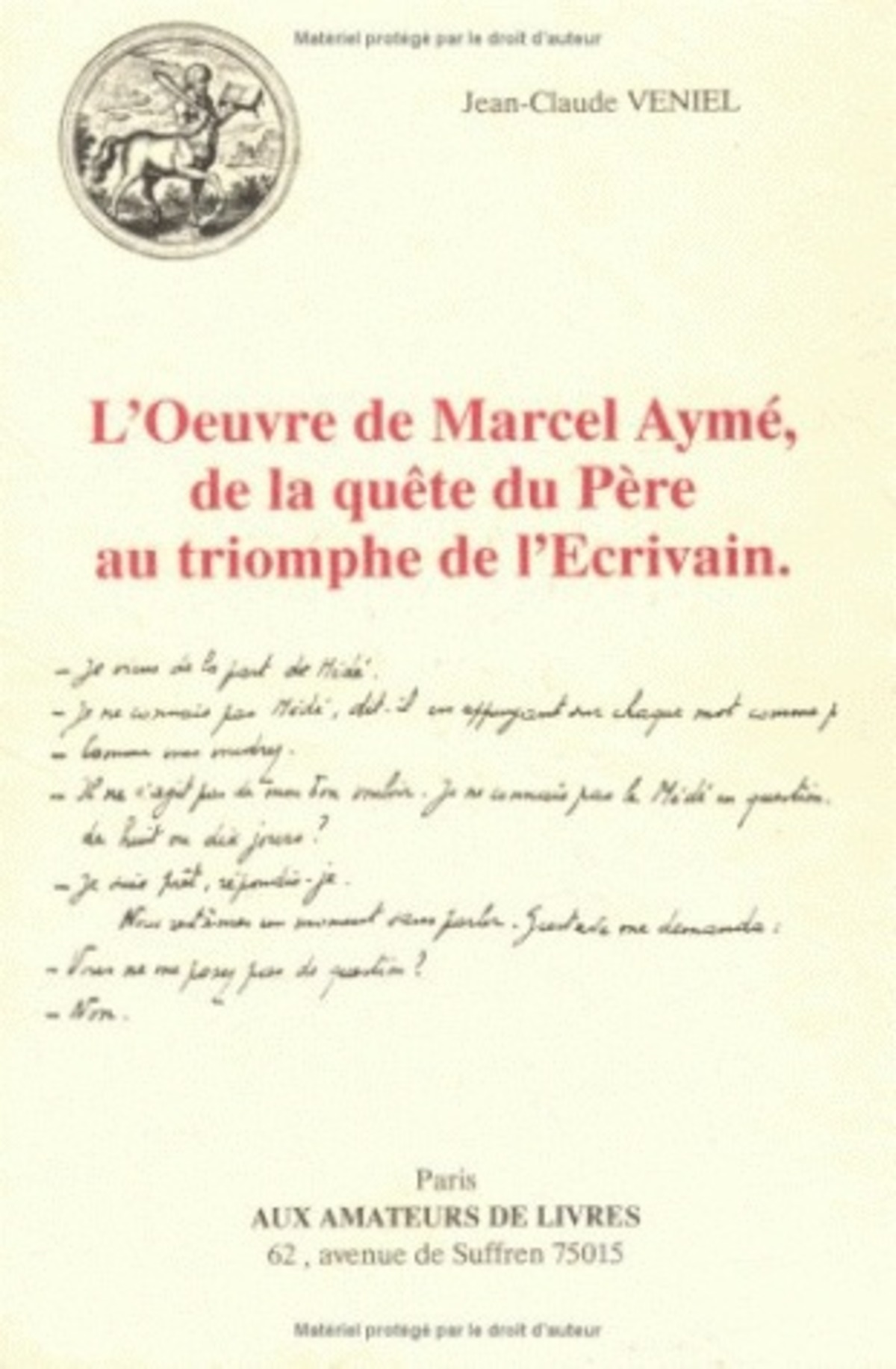 L'Œuvre de Marcel Aymé