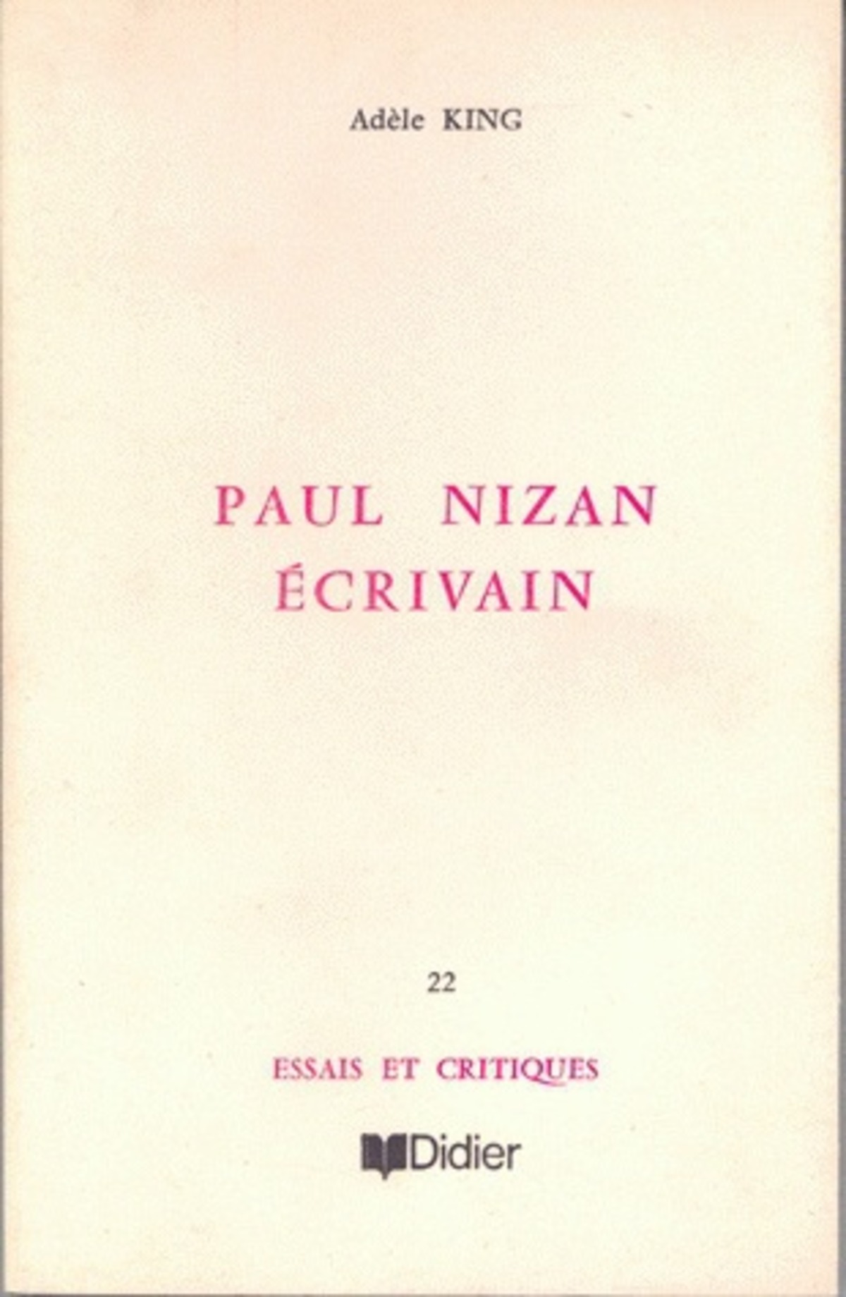 Paul Nizan, écrivain
