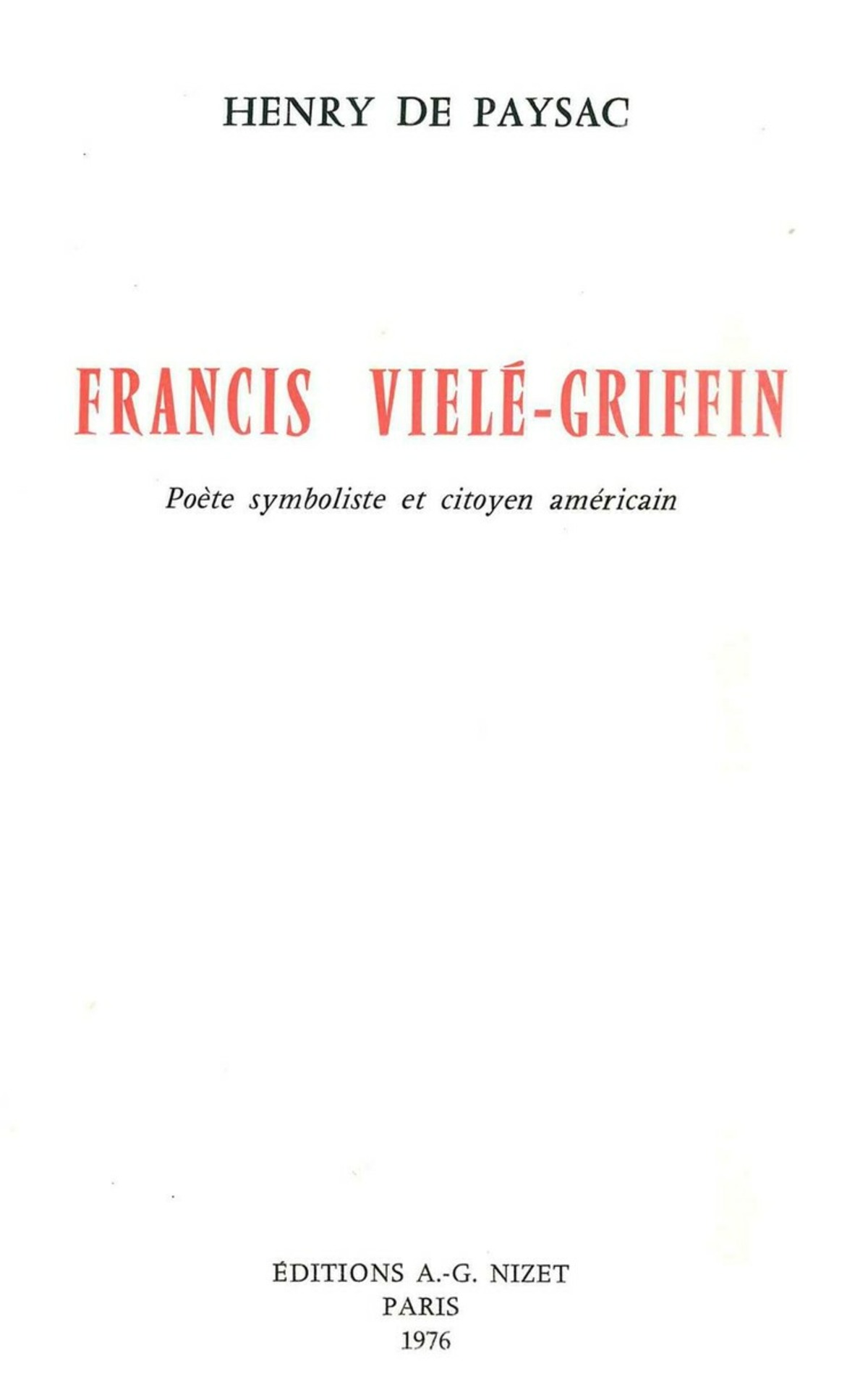 Francis Vielé-Griffin