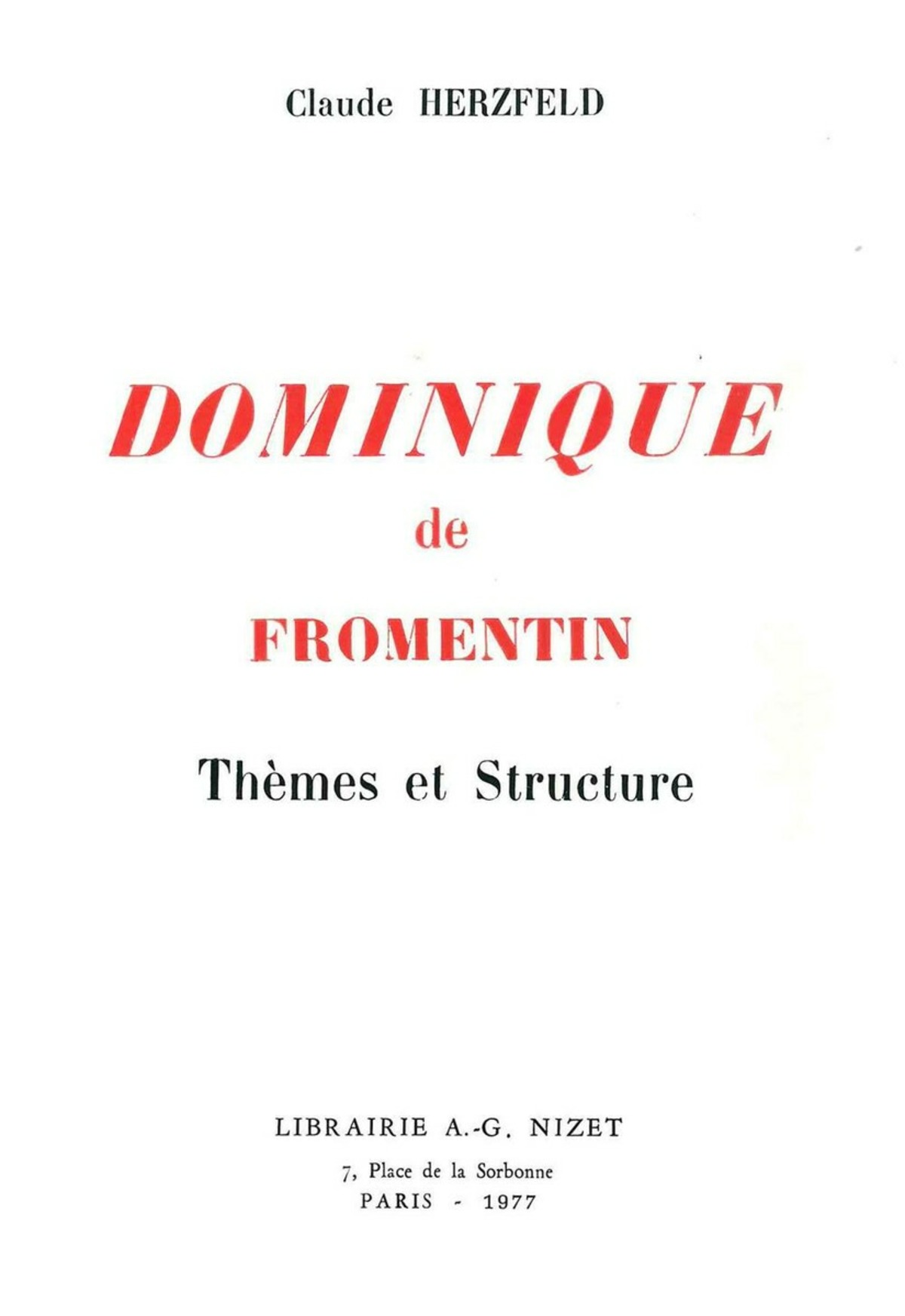 Dominique de Fromentin