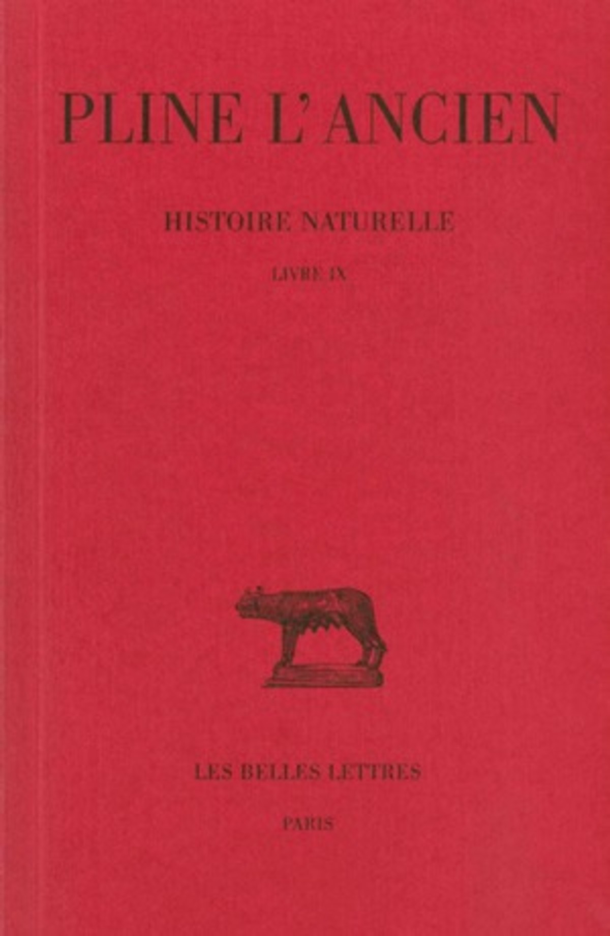 Histoire naturelle. Livre IX