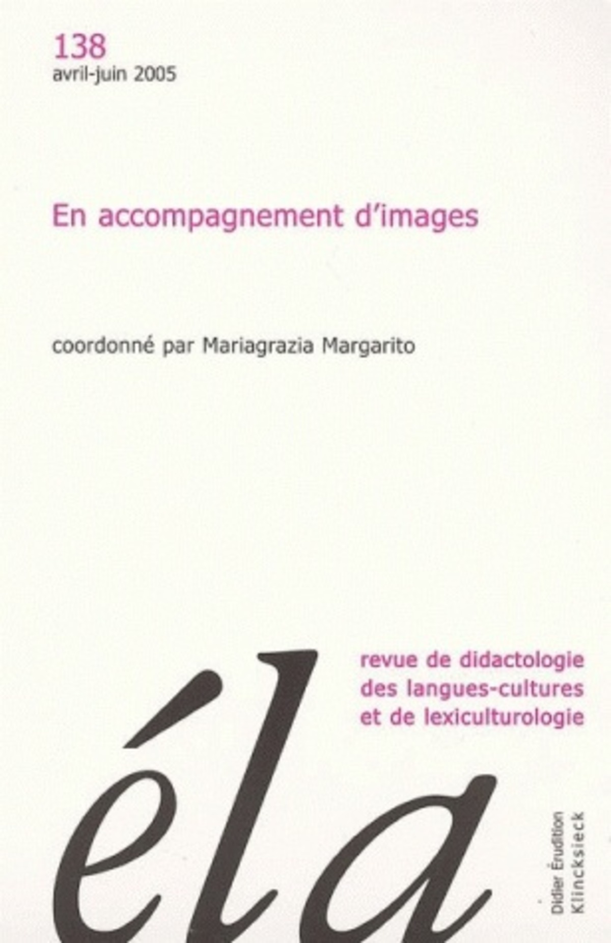 Études de linguistique appliquée - N°2/2005