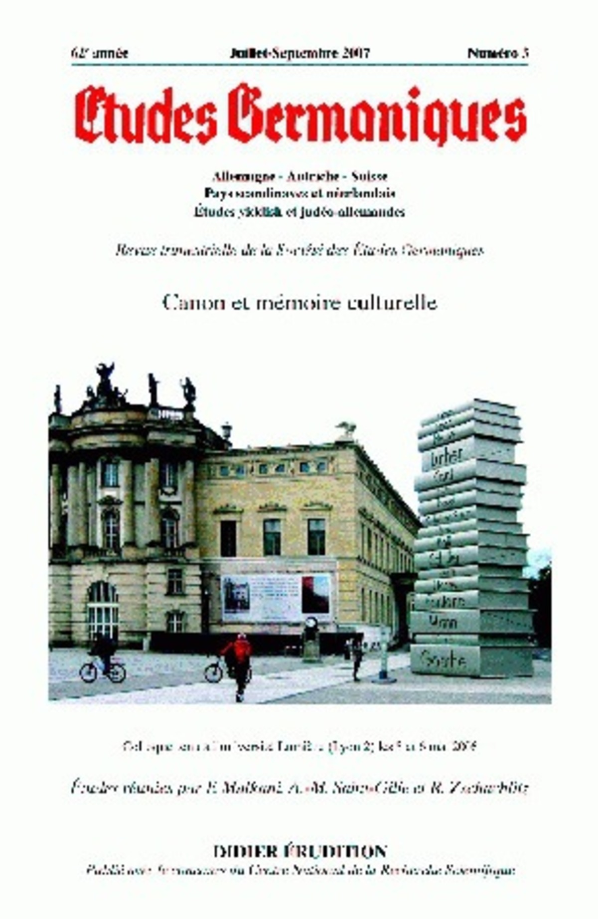 Études germaniques - N°3/2007