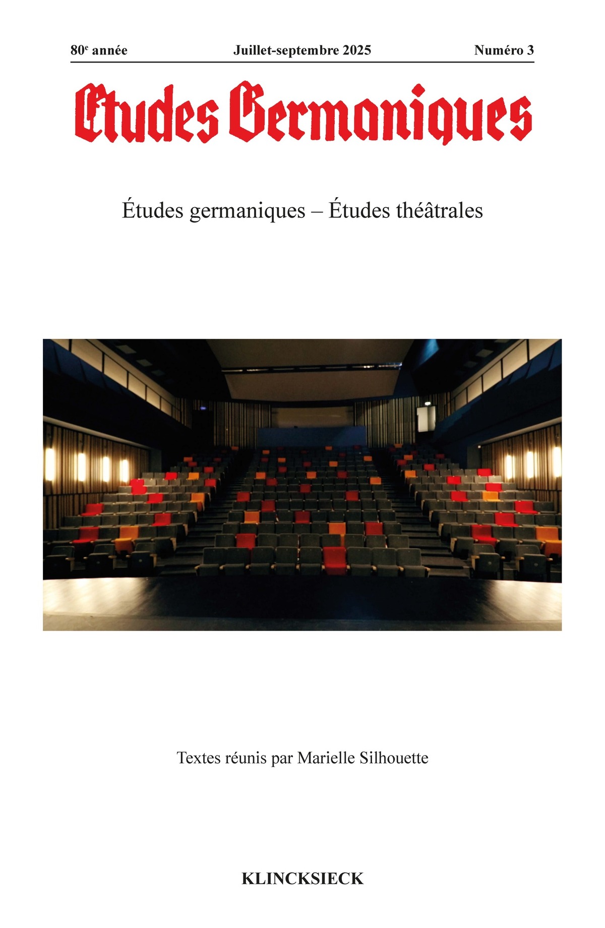 Études germaniques - N°3-2025