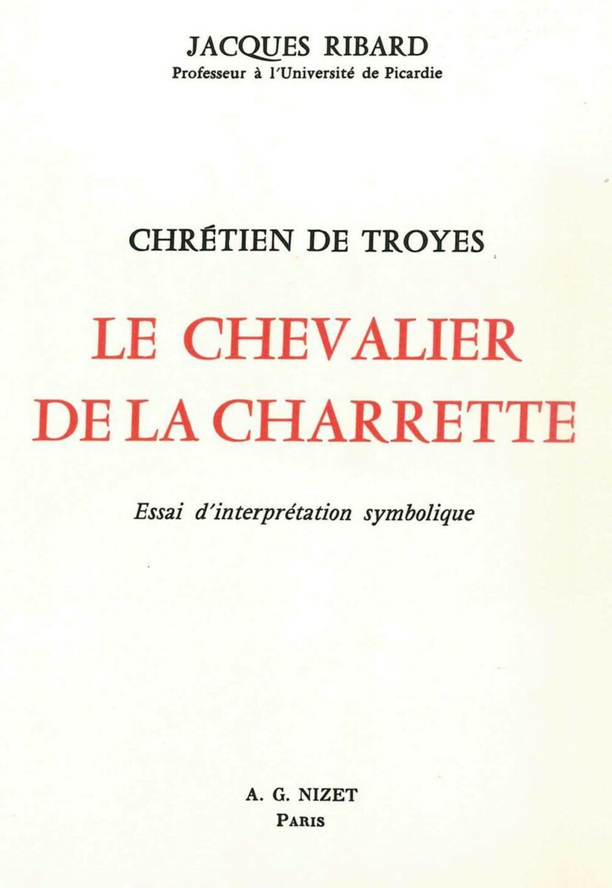 Chrétien de Troyes, Le Chevalier de la Charrette