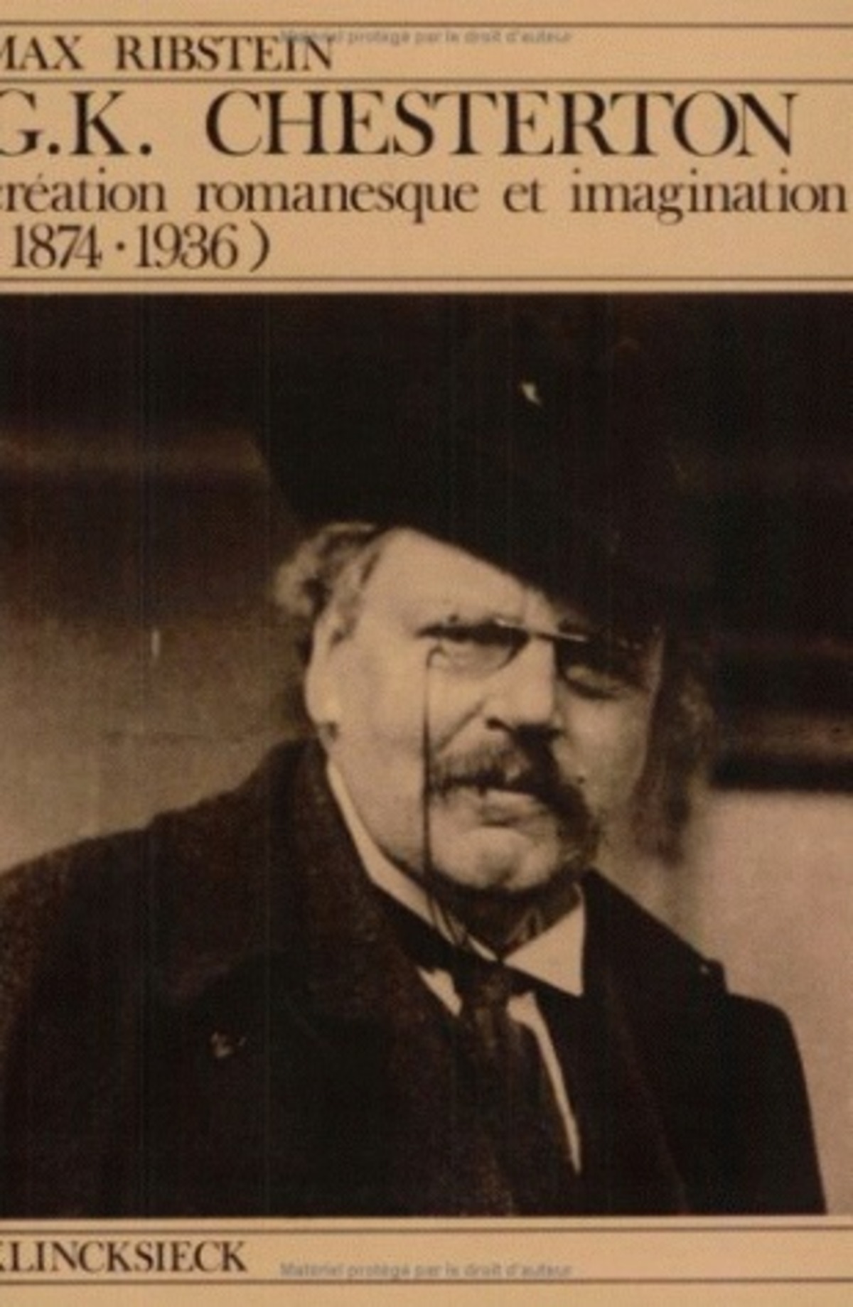 G.K. Chesterton, création romanesque et imagination (1874-1936)