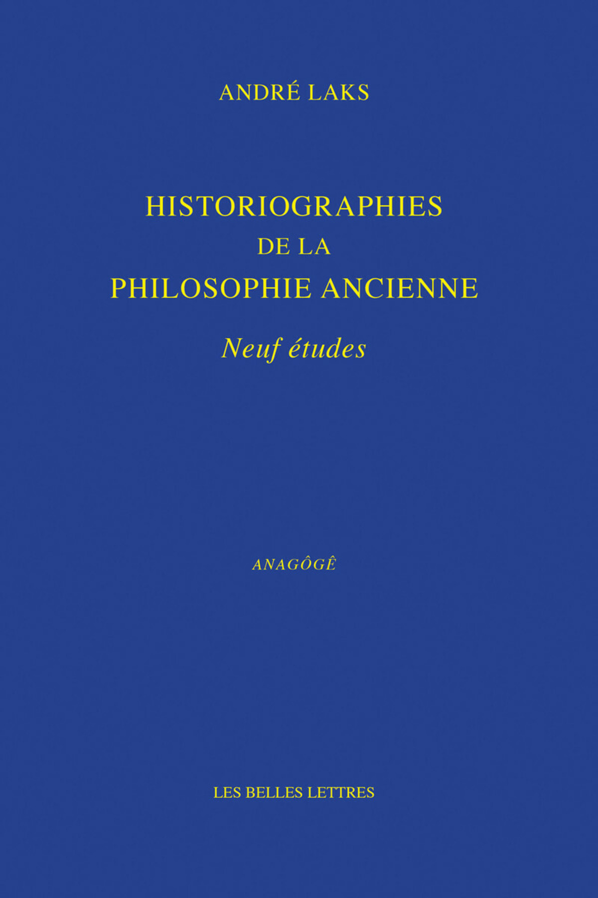Historiographies de la philosophie ancienne