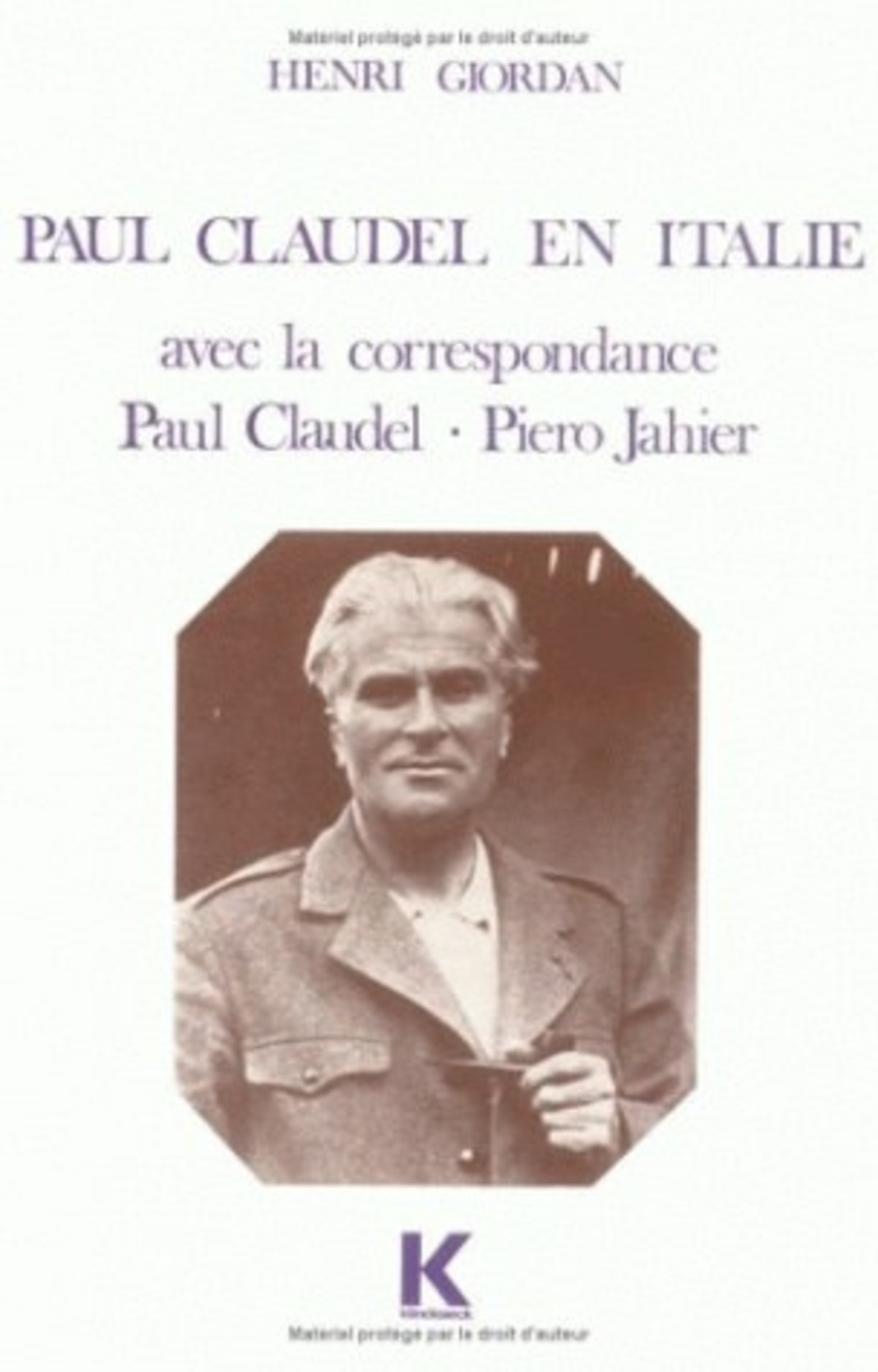 Paul Claudel en Italie