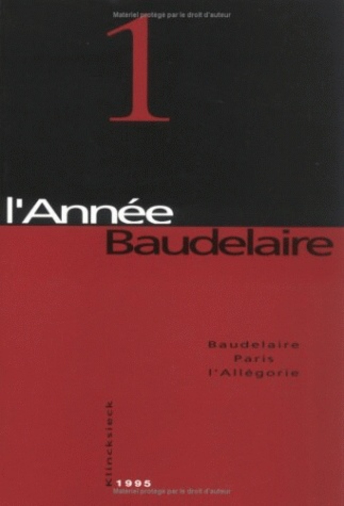 Baudelaire, Paris, l'Allégorie