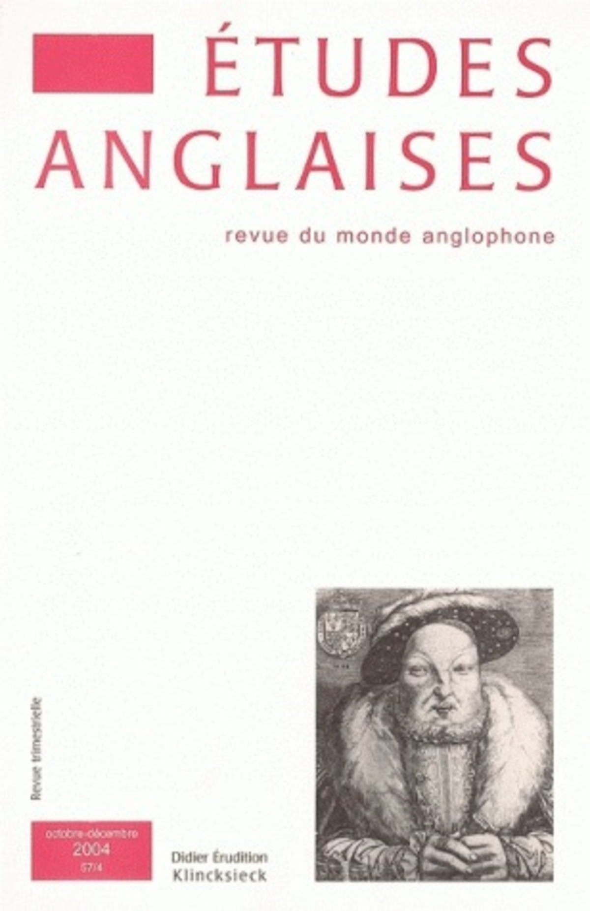 Études anglaises - N°4/2004