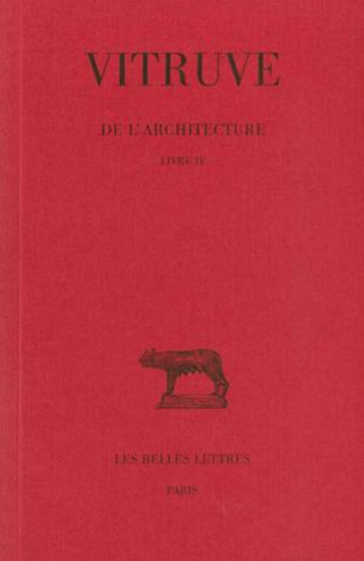 De l'Architecture. Livre IV