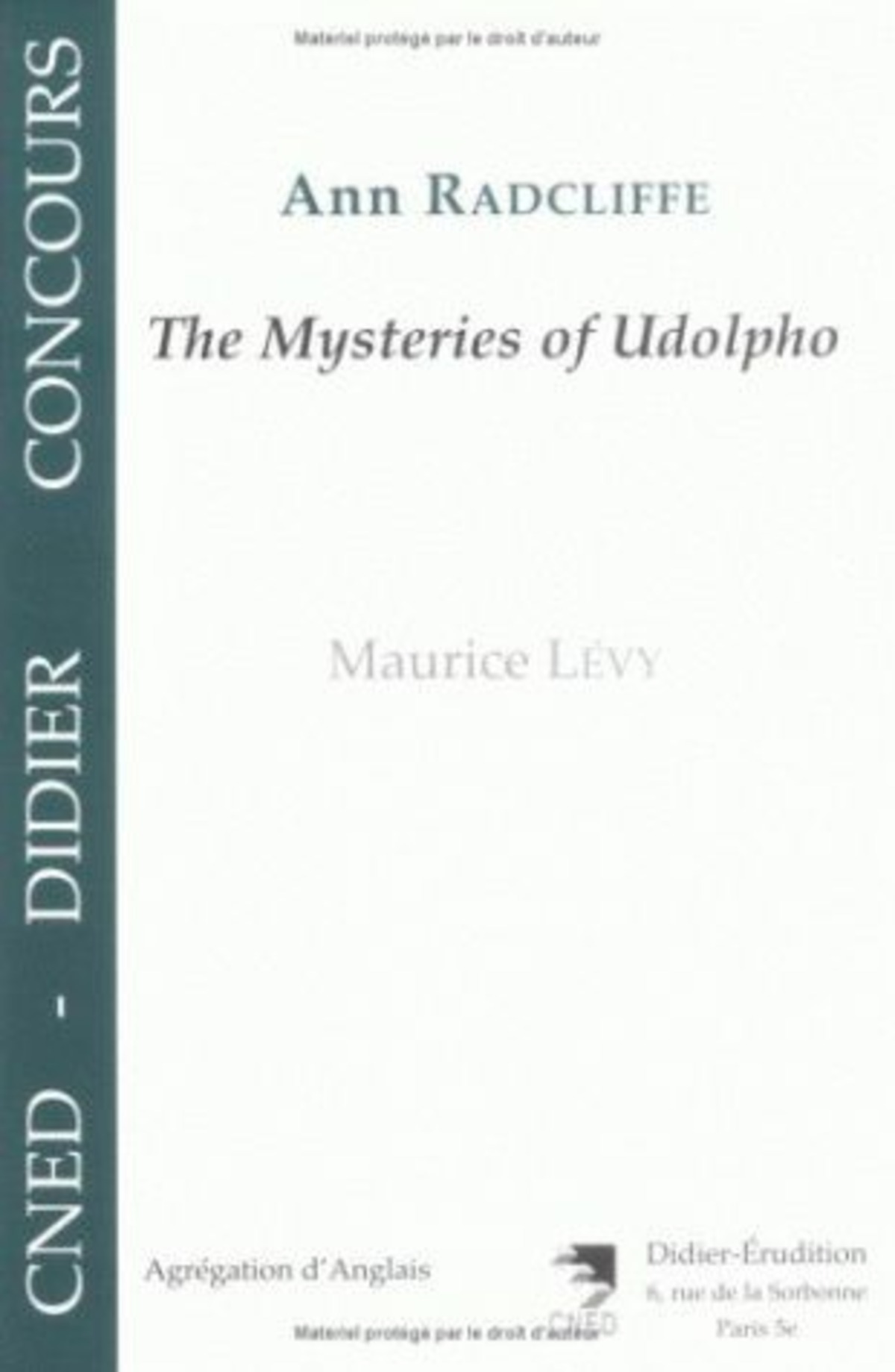 Ann Radcliffe - The Mysteries of Udolpho