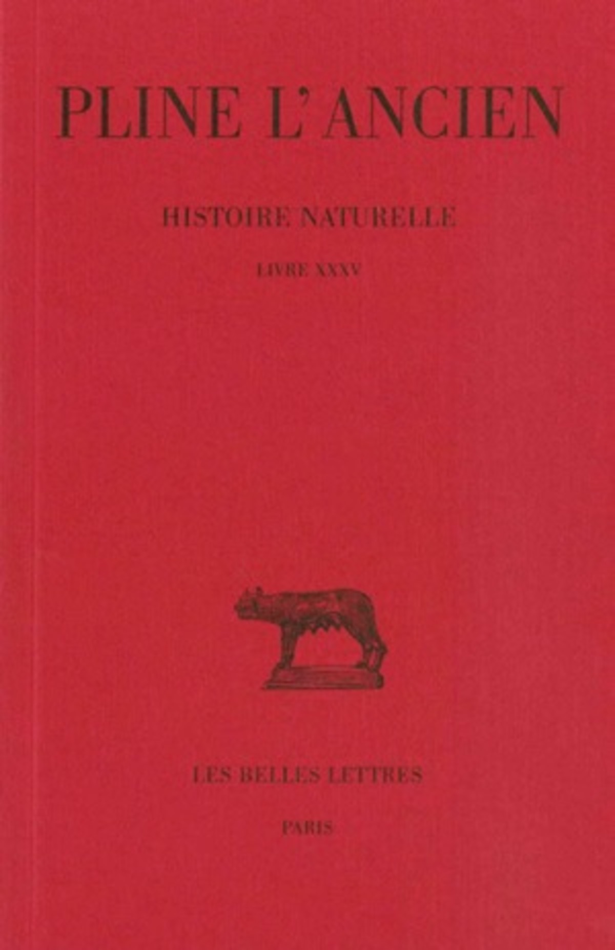 Histoire naturelle. Livre XXXV