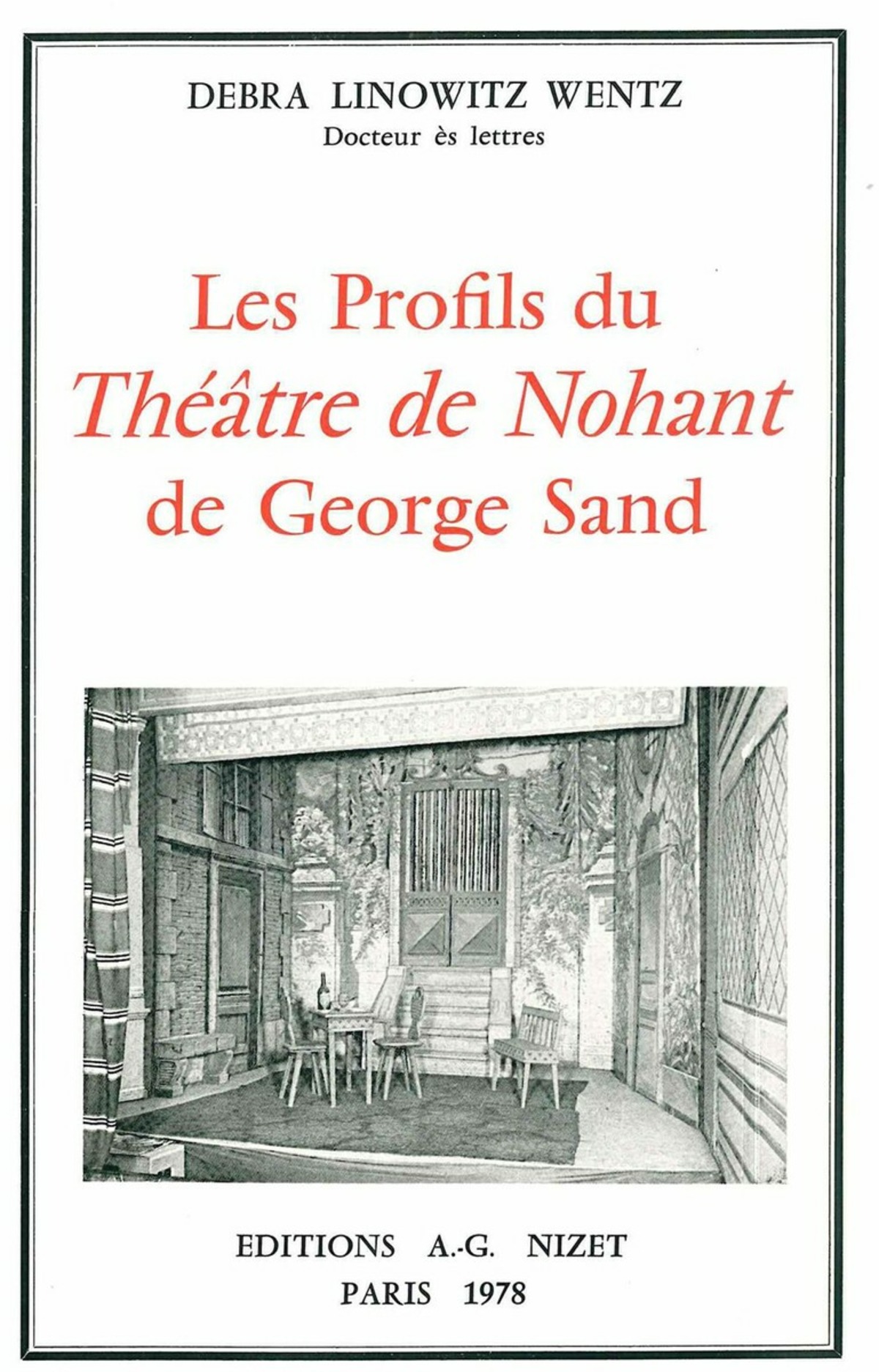 Les Profils du Théâtre de Nohant de George Sand