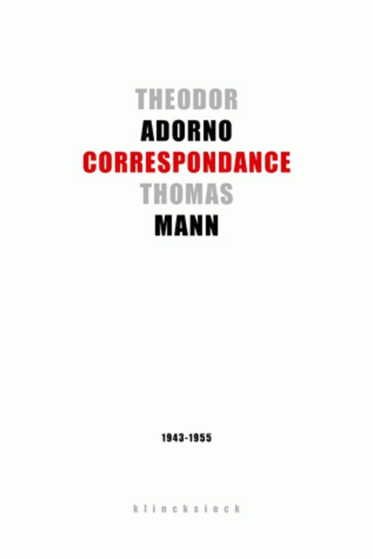 Correspondance 1943-1955