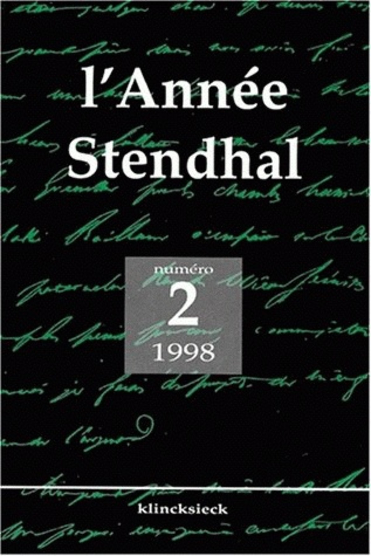 Année Stendhal N°2