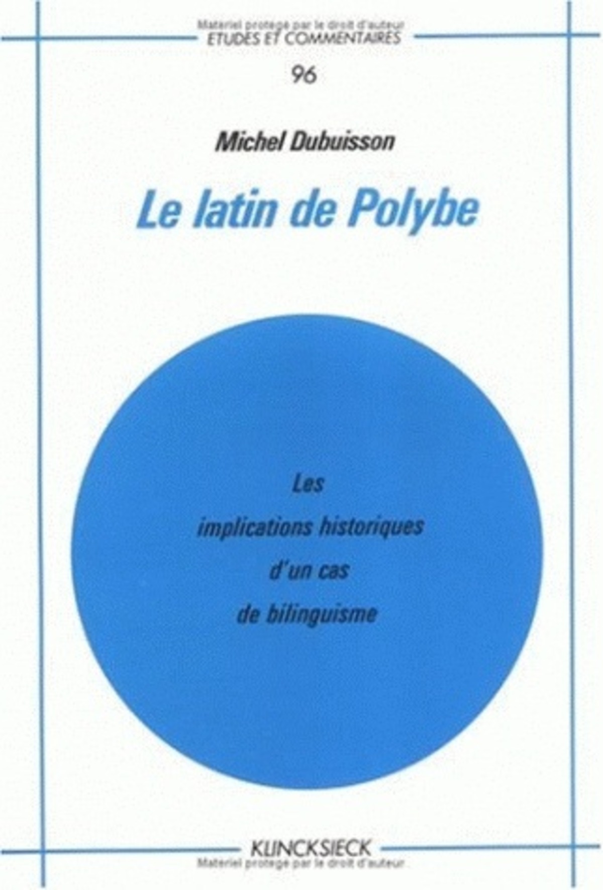 Le Latin de Polybe