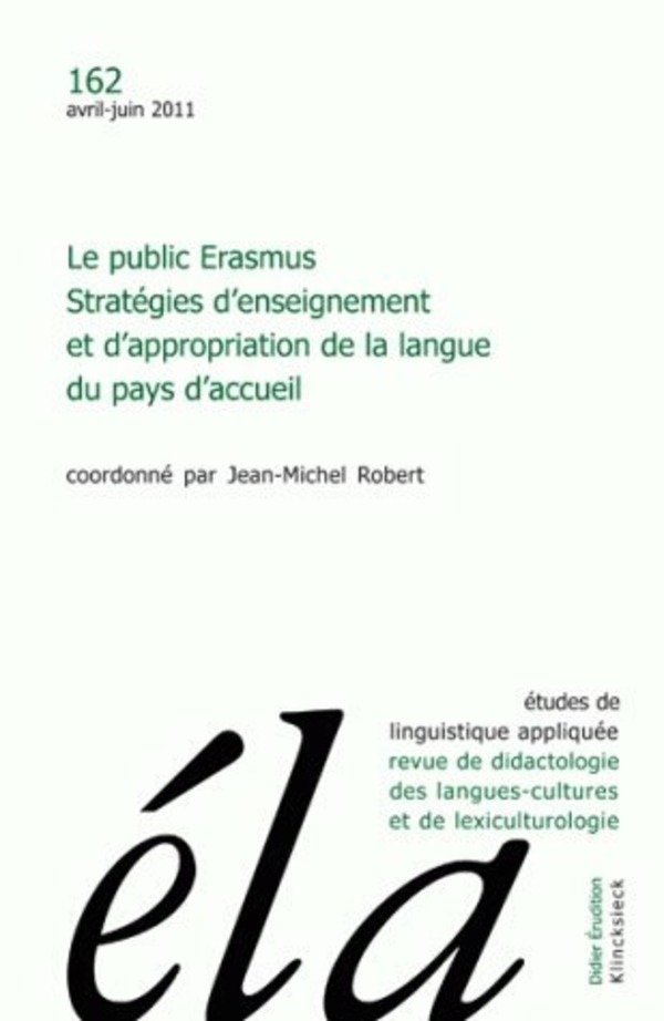 Études de linguistique appliquée - N°2/2011