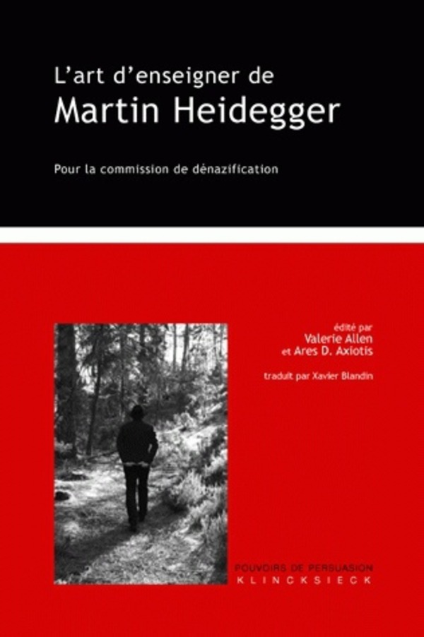 L'Art d'enseigner de Martin Heidegger