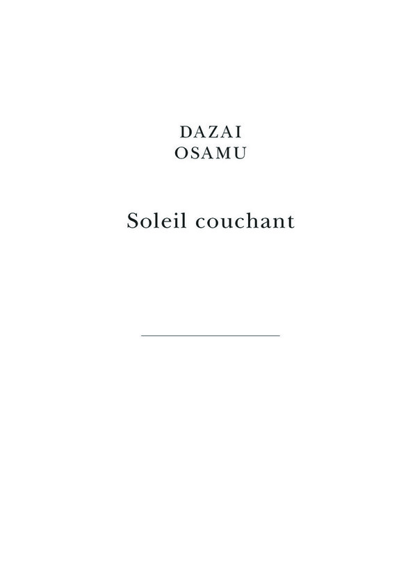 Soleil couchant