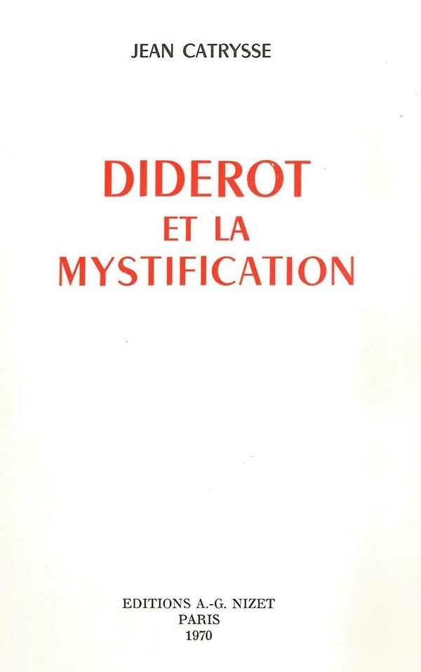 Diderot et la mystification