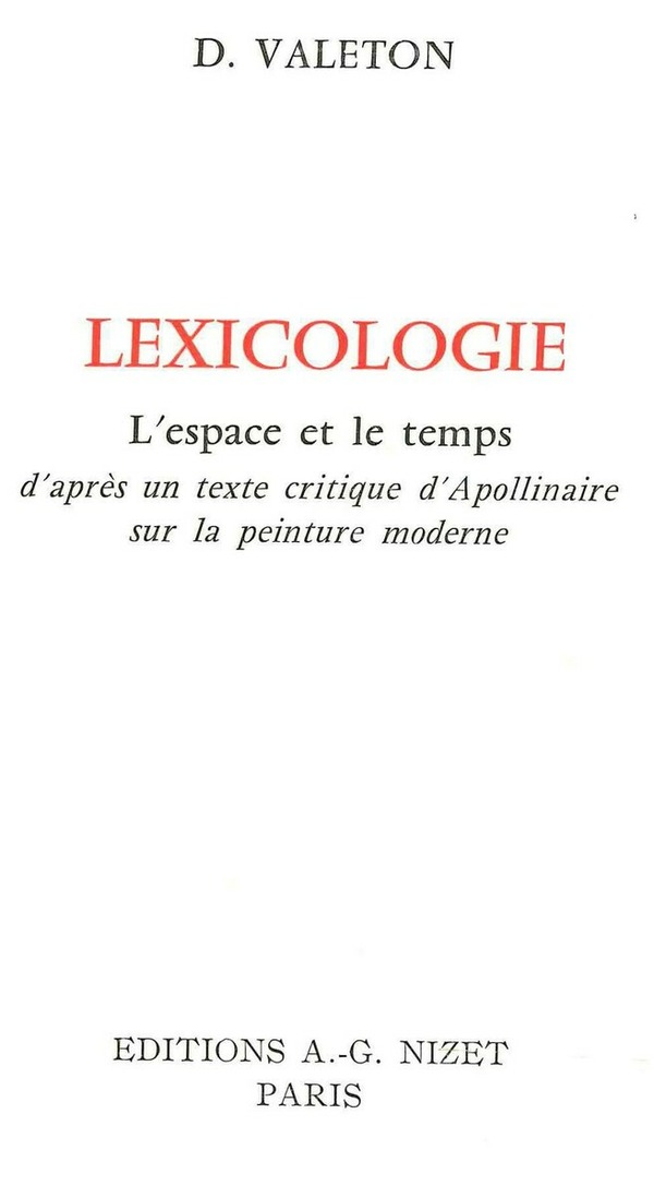 Lexicologie