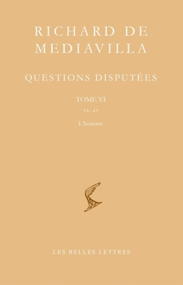 Questions disputées. Tome VI: Questions 38-45. L'Homme