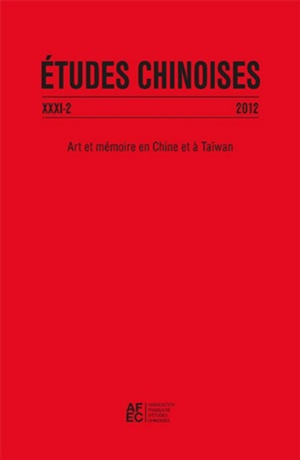 Études chinoises XXXI-2 (2012)